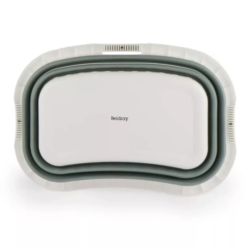 Beldray LA072979GRNFEU7 Cesto de ropa plegable Hip Hugger de 37 L, verde