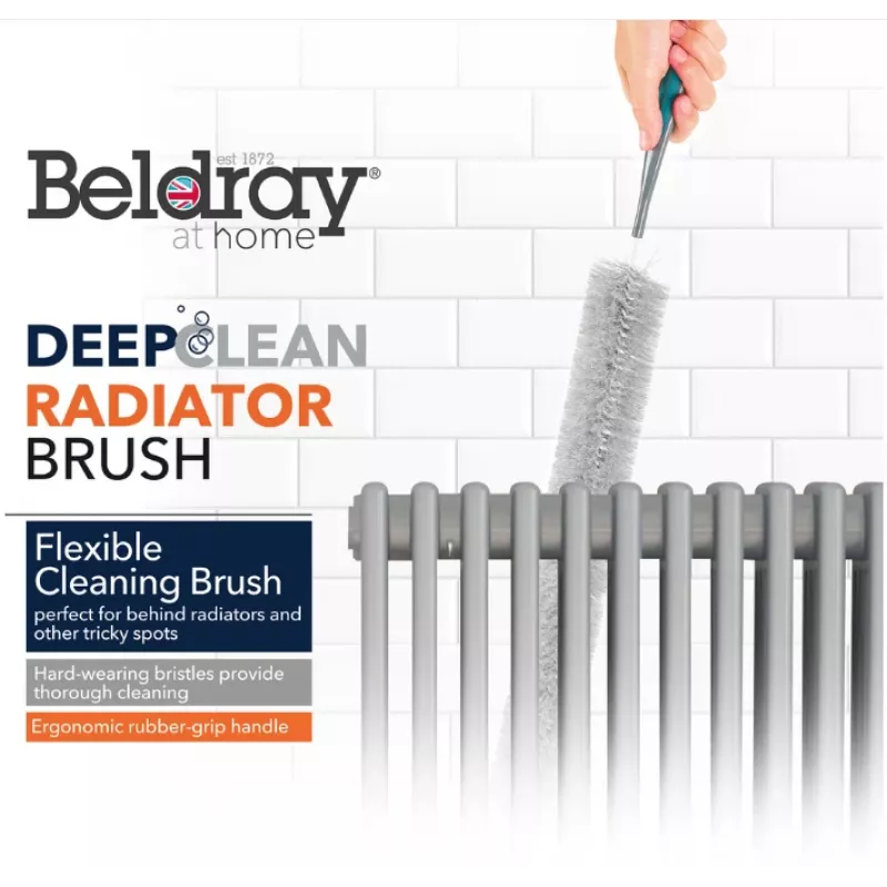 Beldray LA077653FEU7 Deep Clean cepillo para radiadores – gris/negro, 75 cm
