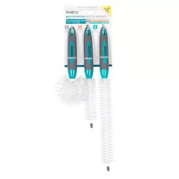Beldray LA082770FPEU7 set de 3 cepillos para botellas - multicolor