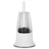 Beldray LA084538PUFFEU7X cepillo de inodoro de silicona Antibac con soporte, lila