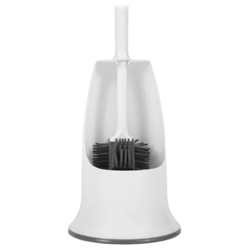 Beldray LA084538PUFFEU7X cepillo de inodoro de silicona Antibac con soporte, lila