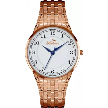 BELLEVUE Woman A49 Reloj analógico de cuarzo 30mm Acero inoxidable Plata