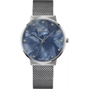Reloj de mujer BELLEVUE B14 33 mm de cuarzo plata acero inoxidable malla