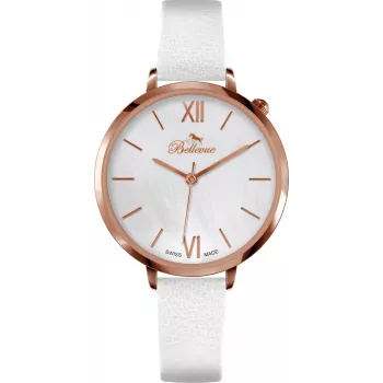 BELLEVUE Woman B46 35mm reloj de acero inoxidable plateado
