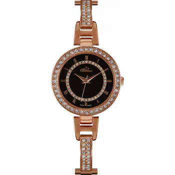BELLEVUE Woman D11 30mm reloj analógico de cuarzo – esfera blanca, correa de piel negra