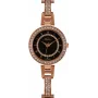 BELLEVUE Woman D11 30mm reloj analógico de cuarzo – esfera blanca, correa de piel negra