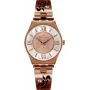 BELLEVUE Woman D17 Reloj 33mm Acero inoxidable Esfera plateada Piel negra
