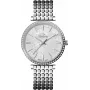 BELLEVUE Woman E66 (32mm) reloj de cuarzo analógico - caja de acero inoxidable color oro rosa, esfera blanca, correa de cuero marrón