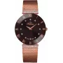 BELLEVUE Woman F103 Reloj analógico de cuarzo 33 mm - esfera blanca piel negra