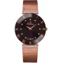 BELLEVUE Woman F104 26mm Reloj analógico de cuarzo Acero inoxidable Esfera plateada