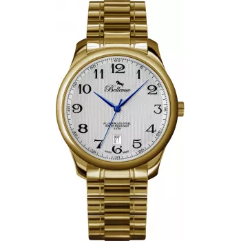 BELLEVUE Woman F11 Reloj suizo de cuarzo 35mm acero inoxidable piel negro
