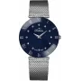 BELLEVUE Reloj mujer F130 cuarzo analógico 26mm caja de acero inoxidable correa de cuero esfera blanca