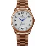 BELLEVUE Woman F5 35mm reloj analógico de cuarzo caja de acero inoxidable correa de piel negra
