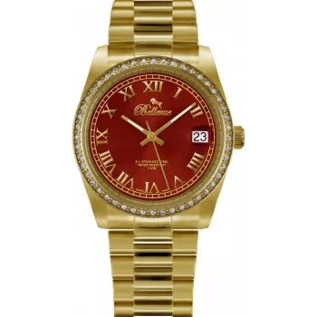 BELLEVUE Woman I18 reloj de cuarzo analógico 28 mm esfera plateada correa de piel negra