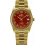 BELLEVUE Woman I18 Reloj analógico de cuarzo 28mm esfera plateada correa de piel negra