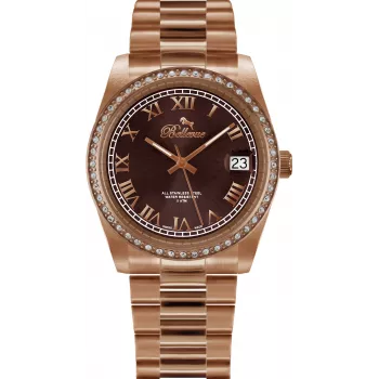 BELLEVUE Reloj de mujer I30 28mm cuarzo analógico plata acero inoxidable malla