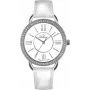BELLEVUE Reloj de cuarzo mujer A69 38mm esfera blanca piel negra