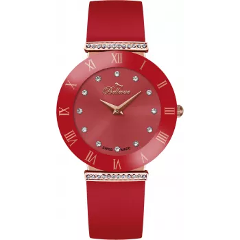 BELLEVUE Reloj de mujer E118 cuarzo analógico 26mm acero inoxidable malla