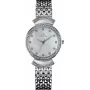 BELLEVUE reloj para mujer D48 (32mm) – analógico de cuarzo, esfera blanca, correa de piel sintética negra
