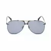 BELSTAFF Gafas de sol hombre cuadradas de acetato BECKINGTONIIN - montura negra lentes grises 63/12/145 mm
