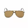 BELSTAFF BECKINGTONNEG Gafas de sol de hombre rectangulares - Montura negra, cristal ahumado, 61/12/145 mm
