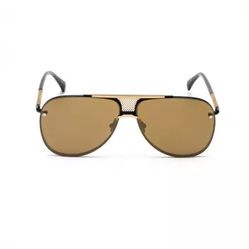 BELSTAFF BECKINGTONNEG Gafas de sol de hombre rectangulares - Montura negra, cristal ahumado, 61/12/145 mm