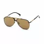 BELSTAFF BECKINGTONNEG Gafas de sol de hombre rectangulares - Montura negra, cristal ahumado, 61/12/145 mm