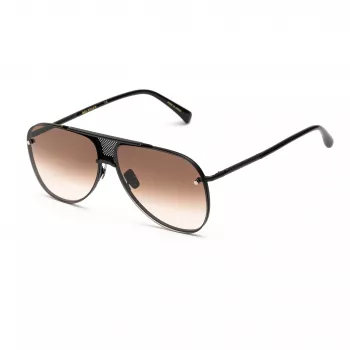 Belstaff Gafas de sol hombre Beckinton - montura de acetato negra, lentes grises, 61/12/145 mm, UV400