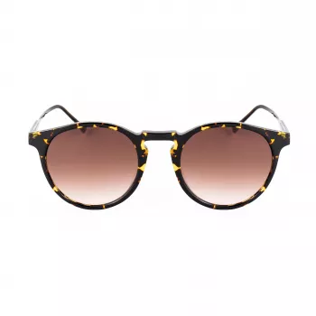 BELSTAFF Brooklands035 Gafas de sol unisex - Montura de acetato negra, lentes de policarbonato grises, protección UV400, 48/21/145 mm
