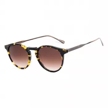 BELSTAFF Brooklands035 Gafas de sol unisex - Montura de acetato negra, lentes de policarbonato grises, protección UV400, 48/21/145 mm