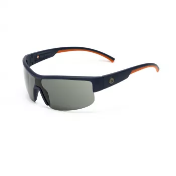 BELSTAFF MAN BLOODHOUNDAZU gafas de sol piloto metal gunmetal lente azul 65/12/125 mm