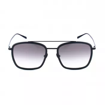 Gafas de sol de hombre BELSTAFF Ryder CLARS08 - montura de acetato negra, lentes de policarbonato grises, protección UV400, 54/21/145 mm