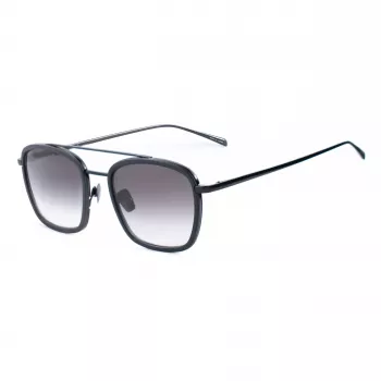 Gafas de sol de hombre BELSTAFF Ryder CLARS08 - montura de acetato negra, lentes de policarbonato grises, protección UV400, 54/21/145 mm