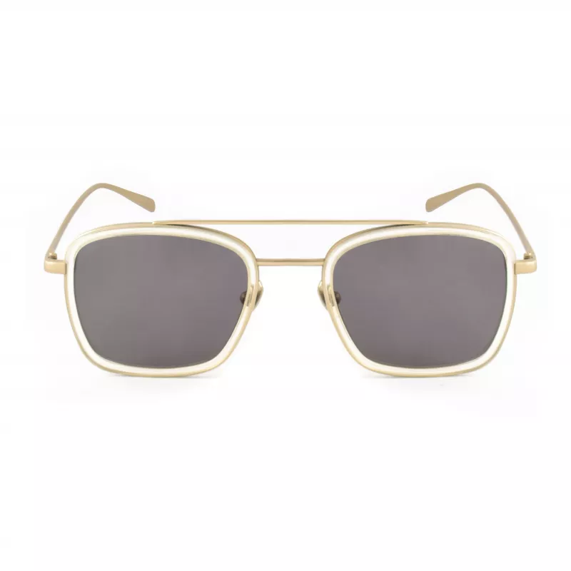 BELSTAFF Gafas de sol hombre Ryder Two RYDERTWOS087 - montura de acetato negra, lentes grises, 51/18/145 mm