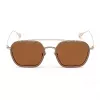 Belstaff Merrick II Gafas de sol hombre, montura verde oliva oscuro, lentes tintadas gris oscuro, 54 mm