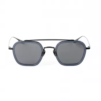 BELSTAFF MERRICK-S137 Gafas de sol unisex - montura de acetato negra, lentes UV400 grises 47/23/143 mm
