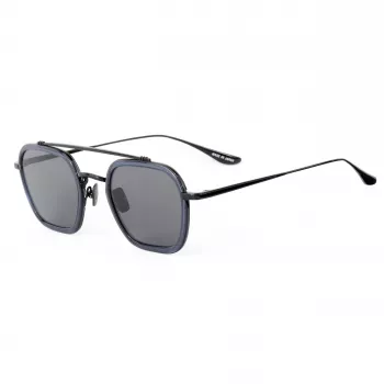 BELSTAFF MERRICK-S137 Gafas de sol unisex - montura de acetato negra, lentes UV400 grises 47/23/143 mm
