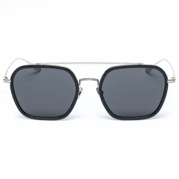 Belstaff Merrikiigris Gafas de sol hombre - Montura de acetato gris con lentes de policarbonato grises - 52/17/140 mm
