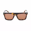 Belstaff Randford S153 Gafas de sol unisex - Montura de acetato negra, lentes de policarbonato grises, 52 mm
