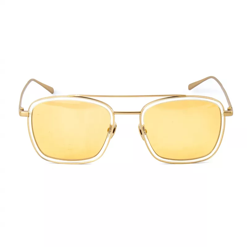 Belstaff Ryder Gafas de sol unisex, montura transparente, lentes grises, 54/21/145 mm