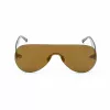 BELSTAFF SPEEDMASTERBR Gafas de sol unisex Shield Wrap-Around lentes marrones montura marrón 141mm ancho de lente 145mm longitud de varilla UV400