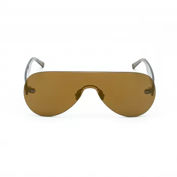 BELSTAFF SPEEDMASTERBR Gafas de sol unisex Shield Wrap-Around lentes marrones montura marrón 141mm ancho de lente 145mm longitud de varilla UV400