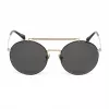 Belstaff Staham Dorado Gafas de sol de hombre - Montura de acetato pilot square Protección UV400 lente gris 54mm