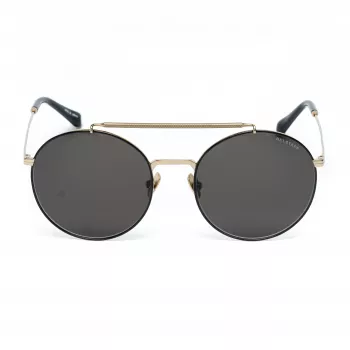 Belstaff Staham Dorado Gafas de sol de hombre - Montura de acetato pilot square Protección UV400 lente gris 54mm