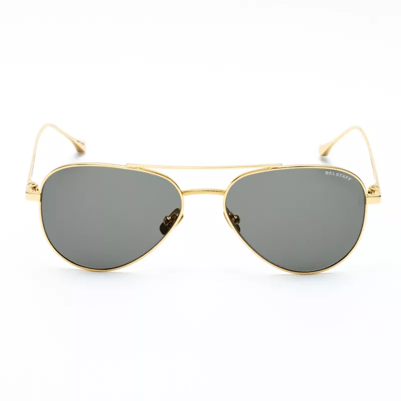 Belstaff Trialmasterdo Gafas de sol unisex - 55/18/135 mm - montura de acetato negra - lentes de policarbonato grises - UV400