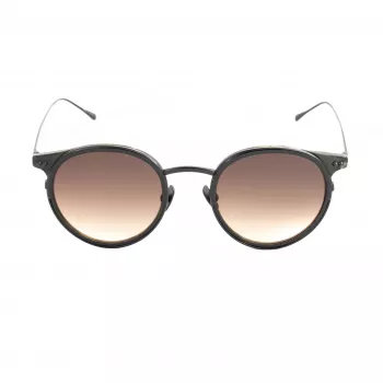 BELSTAFF Gafas de sol unisex Parkgate-S120 - Montura de acetato negra, lentes de policarbonato grises, protección UV400, 48/21/145 mm