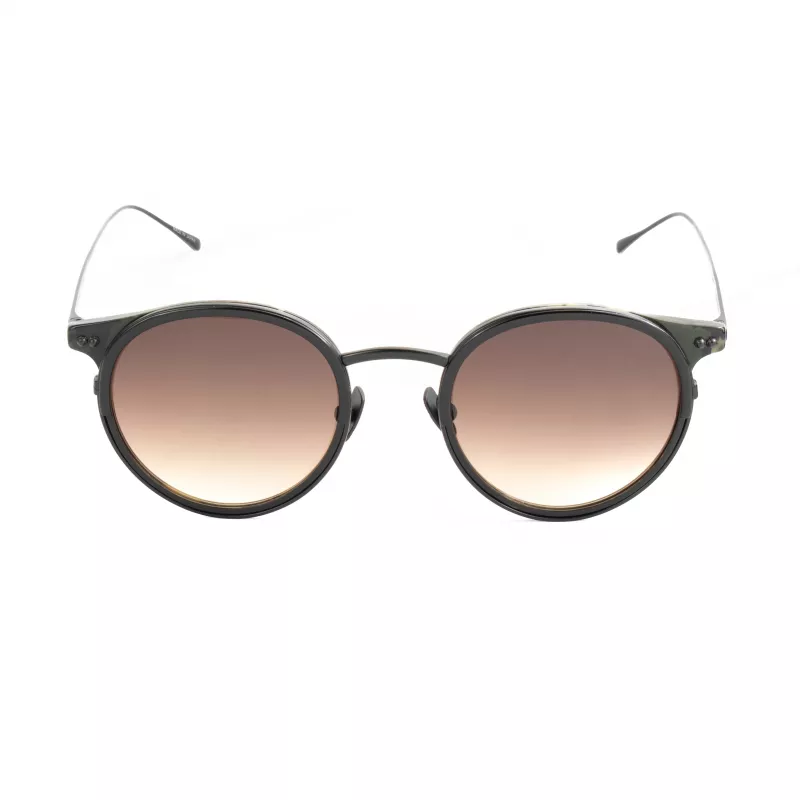BELSTAFF Gafas de sol unisex Parkgate-S120 - Montura de acetato negra, lentes de policarbonato grises, protección UV400, 48/21/145 mm