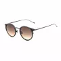 BELSTAFF Gafas de sol unisex Parkgate-S120 - Montura de acetato negra, lentes de policarbonato grises, protección UV400, 48/21/145 mm