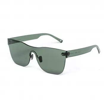 BELSTAFF Mujer FLASH-VERDE Gafas de sol Oversized Shield - Montura de acetato verde, lentes grises espejadas, UV400