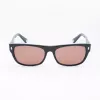 BELSTAFF Hudson-S185 Gafas de sol para mujer - Montura negra, lentes grises, 54 mm